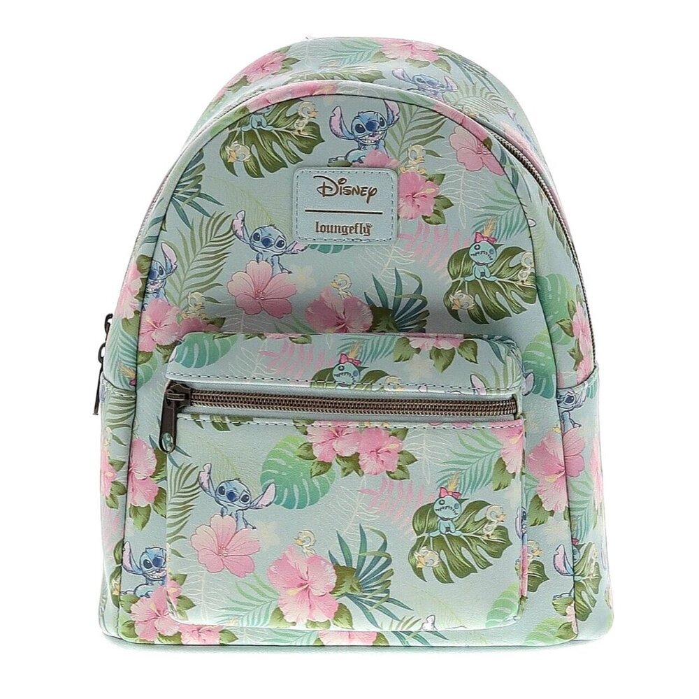 NWT Loungefly x Disney Lilo & Stitch Tropical Friends Floral Mini Backpack